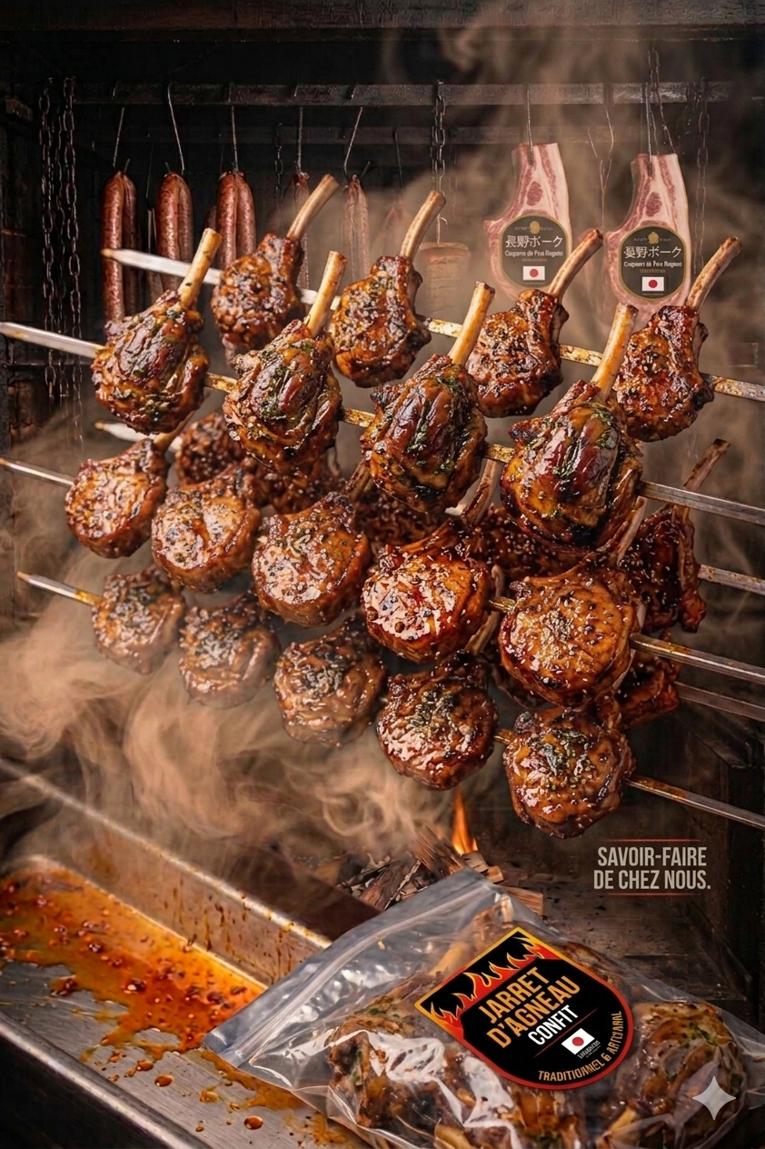 Jarret d’agneau confit (cuit)