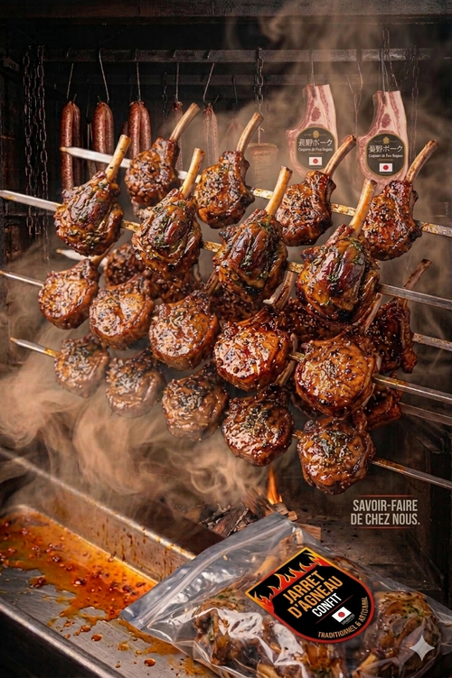 Jarret d’agneau confit (cuit)
