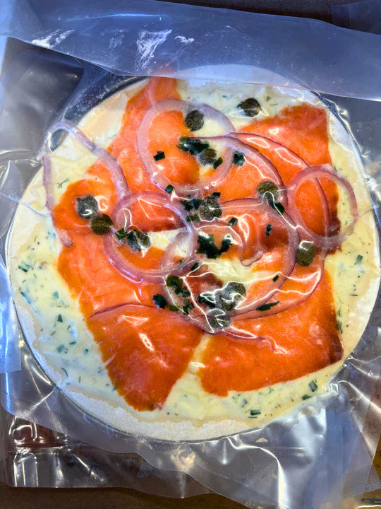 Pizza saumon fumée 9 pouces