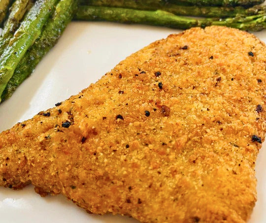Saumon en croûte de parmesan