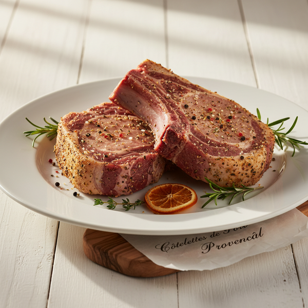 Côtelette de porc française assaisonnée