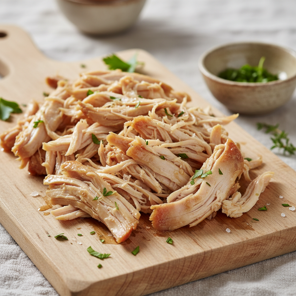 Effiloché de poulet du Québec (cuit)