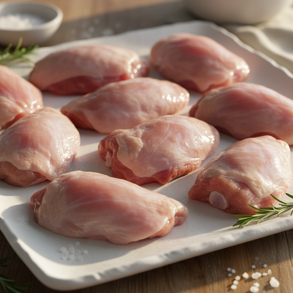Haut de cuisse de poulet désossé sans peau – Refroidi à l’air